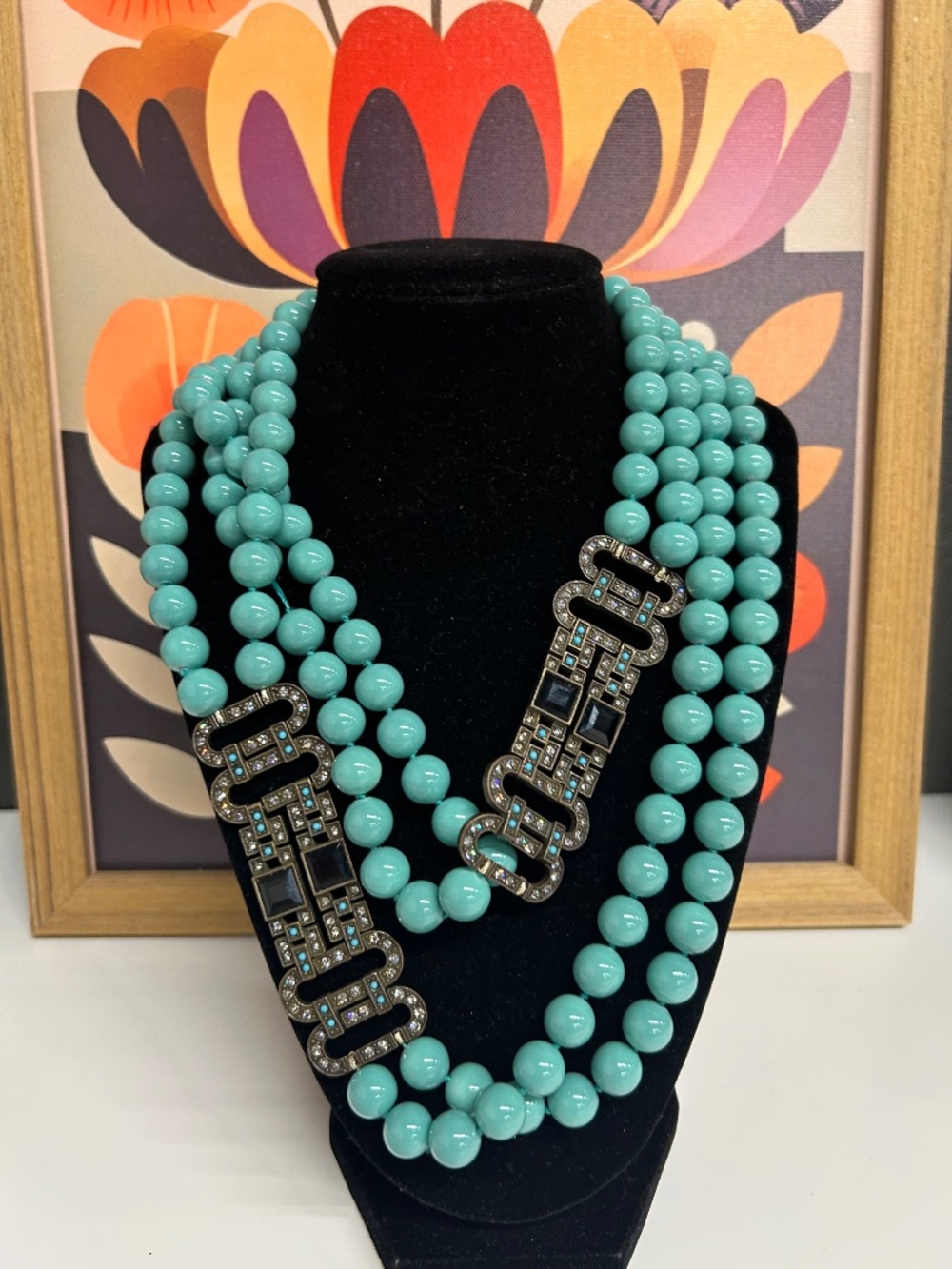 Heidi Daus Gatsby Deco statement necklace - Picture 10 of 11